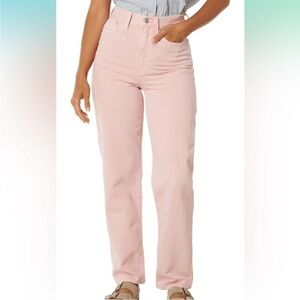 Madewell Straight Baggy Jeans Pink